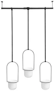 Umbra Zestaw doniczek Triflora biały/czarny - Donice - miniaturka - grafika 4