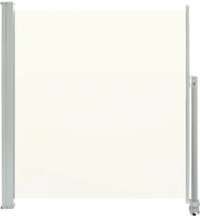 vidaXL Tarasowa, zwijana markiza boczna, 140 x 300 cm, kremowa - Markizy - miniaturka - grafika 3