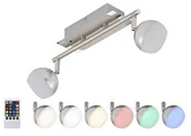 Lampy sufitowe - Briloner 2040-022 - LED RGB Oświetlenie punktowe ściemnialne 2xLED/3,3W/230V + pilot - miniaturka - grafika 1