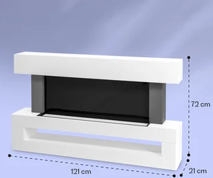 Klarstein Klarstein Studio Light & Fire 3 Smart kominek 1000/2000W MDF sterowanie przez Wi-Fi ACO7-Studio L&F 3 B - Kominki elektryczne - miniaturka - grafika 7