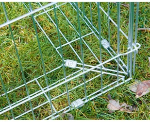 Kerbl Wybieg dla małych zwierząt Easy, srebrny, 81712 - Klatki dla gryzoni - miniaturka - grafika 2