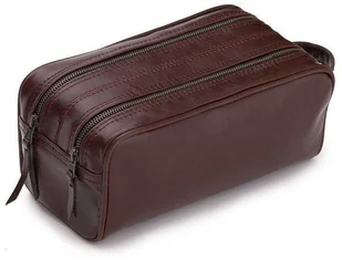 Solier Gold Elegancka skórzana kosmetyczka SZETLAND - Kosmetyczki, organizery i kuferki - miniaturka - grafika 2