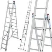 Drabiny - Krause 996 Drabina aluminiowa 3x11 CORDA wysokość robocza 7,25m) 99677129 77129-uniw - miniaturka - grafika 1