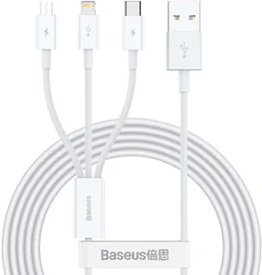 Baseus Kabel 3w1 Usb do micro Lightning Typ C 1.5m - Kable USB - miniaturka - grafika 3