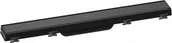 Odpływy liniowe - HANSGROHE 56036610 RainDrain Match Element zewnętrzny odpływu 60 cm ze stelażem o regulowanej wysokości czarny - miniaturka - grafika 1
