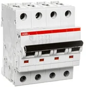 Bezpieczniki elektryczne - ABB Wyłącznik nadprądowy 4P C 10A 6kA AC S204-C10 2CDS254001R0104 - miniaturka - grafika 1