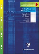 Wkłady do segregatora - Clairefontaine 1731 °C wkłady do kołonotatnika DIN A4 (francuska linie, 50 kartek, 210 X 297 MM) Biały, biały 1792C - miniaturka - grafika 1