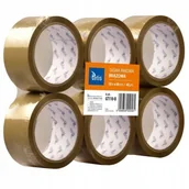 Taśmy izolacyjne i naprawcze - Tetis Taśma pakowa brązowa 48mmx50m GT110-B TETIS - miniaturka - grafika 1