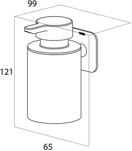 Tiger Colar Dozownik wiszący stal nierdzewna szczotkowana 1313430946 - Mydelniczki i dozowniki mydła - miniaturka - grafika 6