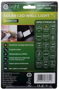 Milagro Biała Lampka Solarna Butterfly 1,5 W IP65 EKO8817 - Lampy ogrodowe - miniaturka - grafika 9