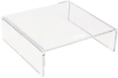 Akcesoria do monitorów - Desq Podstawka pod monitor, akrylowa, przezroczysta, 22 x 20 x 7 cm - miniaturka - grafika 1