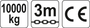 656 65669903 Wciągnik łańcuchowy udźwig 10,0 T długość łańcucha 3m) 69903-uniw - Wciągarki - miniaturka - grafika 2