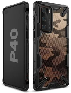 RINGKE Etui Fusion X do Huawei P40 Camo Black 8006X1 - Etui i futerały do telefonów - miniaturka - grafika 3
