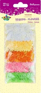 Titanum Cekiny kwiaty 10mm 5 kolorów - Dekoratorstwo - miniaturka - grafika 2