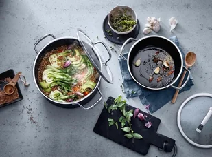 WMF Garnek nisk 24 cm,platynowy,Fusiontec Mineral 0514685290 - Garnki - miniaturka - grafika 3