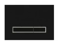 Przyciski spłukujące - Massi Przycisk spłukujący do stelaża WC DERO BLACK GLASS MSST-P12 - miniaturka - grafika 1