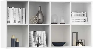 vidaXL Regał na książki/szafka, biały, 66x30x130 cm, płyta wiórowa - Regały - miniaturka - grafika 5