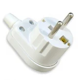 Gniazdka elektryczne - Wtyczka kątowa 2P+Z Uni-Schuko WT-16U - miniaturka - grafika 1