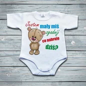 Body dla niemowląt - Poczpol Jestem mały miś zgadnij co nabroję dziś$336 - body niemowlęce PRZPOC-0-2399 - miniaturka - grafika 1