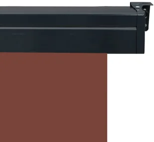 vidaXL Markiza boczna na balkon, 160 x 250 cm, brązowa vidaXL - Markizy - miniaturka - grafika 7