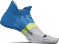 Skarpetki sportowe męskie - FEETURES FEETURES Skarpetki do biegania krótkie ELITE ULTRALIGHT NO SHOW TAB biało-niebieskie - miniaturka - grafika 1