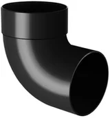 Rynny i akcesoria - Kolano rynnowe pojedyńcze 75 mm/87° grafitowe - miniaturka - grafika 1