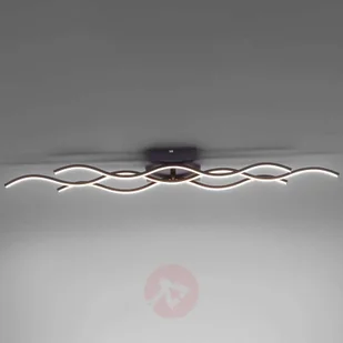 Leuchten Direct Designerski plafon czarny zawiera LED - Onda duży - Lampy sufitowe - miniaturka - grafika 2