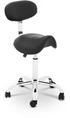 Krzesła i taborety kosmetyczne - Physa Krzesło siodłowe Hamburg - czarne - miniaturka - grafika 1