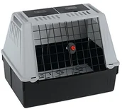 Sprzęt podróżny i transportery dla psów - Ferplast ferplast Auto Transporter Atlas Car Mini dla psów i kotów/TIERTRANSPORT Box z tworzywa sztucznego z praktyczną funkcją podwójne, drzwi przesuwne  dla zwierząt do 10 kg/wymiary: 72 x 41 x 51 cm, szary - miniaturka - grafika 1