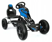 Jeździki dla dzieci - Wielki Gokart Na Pedały do60kg 5-12lat scout Blue - miniaturka - grafika 1