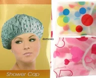 Pływanie - CZEPEK KĄPIELOWY pod prysznic kolorowe z gumką - miniaturka - grafika 1