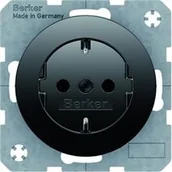 Klawisze i ramki - Berker R1/R3 czarny gniazdo SCHUKO B_47232045 - miniaturka - grafika 1
