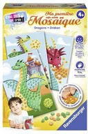 Zabawki kreatywne - Ravensburger My First Mosaic - Dragons 183364 - miniaturka - grafika 1