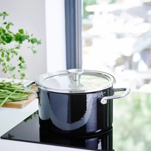 KitchenAid Garnek emaliowany z pokrywką 3,7L czarny KitchenAid CC003265-001 - Garnki - miniaturka - grafika 3