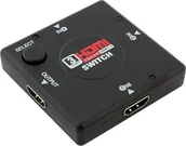 Rozgałęźniki - Apte HD28 ROZDZIELACZ SWITCH HDMI FULL HD 3 WEJ 1 WYJ uniwersalny 641-uniw - miniaturka - grafika 1