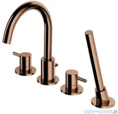 Baterie wannowe i prysznicowe - Omnires Bateria wannowa 4-otworowa Miedź Y1232CP - miniaturka - grafika 1