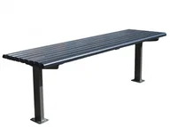 Ławki ogrodowe - Ławka miejska bez oparcia 180 cm L3-M45 - miniaturka - grafika 1