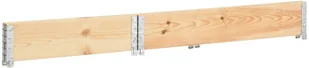 vidaXL Nadstawka paletowa, 80x120 cm, lite drewno sosnowe 310050 - Donice - miniaturka - grafika 3