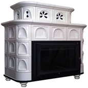 Piece wolnostojące - Piec kominkowy SALZBURGIA BEŻ 13kW MARMI DECOR - miniaturka - grafika 1