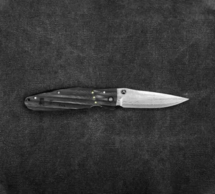 Mcusta Zanmai Nóż składany Sengoku Black Micarta Damascus MC-0181D - Noże - miniaturka - grafika 2