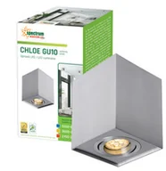Lampy sufitowe - Spectrum CHLOE GU10 IP20 Oprawa natynkowa regulowana kwadratowa Srebrna SLIP004004 - miniaturka - grafika 1