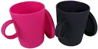 Kubki - YOKO DESIGN Yoko wzór 1252 silikonowa kształt zapewnia mugcake, 7,3 x 9,5 x 9 cm, ciemny fiolet/fuksja, 2 sztuki 1252 - miniaturka - grafika 1