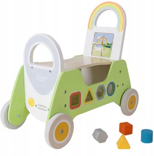 Drewniany Jeździk Pchacz 2 w 1 Classic World - Jeździki dla dzieci - miniaturka - grafika 2