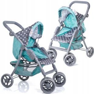 Duży wózek dla lalek Spacerówka +lalka Bobas Doris - Wózki dla lalek - miniaturka - grafika 9