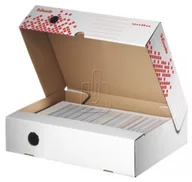 Pudła i kartony archiwizacyjne - Esselte Pudło archiwizacyjne Speedbox 80mm białe otwierane z szerszej strony 623910 - miniaturka - grafika 1