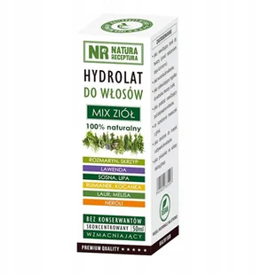 NATURA RECEPTURA Hydrolat do włosów mix ziół 50ml NATURA RECEPTURA - Toniki i hydrolaty do twarzy NATURA RECEPTURA Hydrolat do włosów mix ziół 50ml NATURA RECEPTURA - Toniki i hydrolaty do twarzy - miniaturka - grafika 2