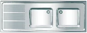 Zlewy i komory gospodarcze - Franke Zlewozmywak przemysłowy MAXS217-160 - miniaturka - grafika 1