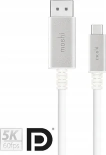 Moshi USB-C to DisplayPort Cable - Aluminiowa przejściówka z USB-C do DisplayPort 5K/60fps (srebrny) 99MO084102 - Kable USB - miniaturka - grafika 14