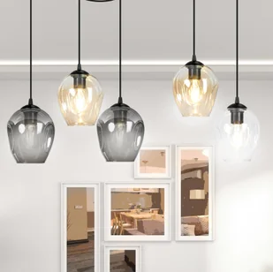 EULUNA Lampa wisząca Starla decentralna 5-pkt - Lampy sufitowe - miniaturka - grafika 3