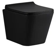 Miski WC - Lavita Lago Black Miska wisząca Wc z deską wolnoopadającą 5908211411118 - miniaturka - grafika 1